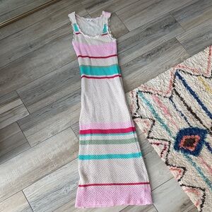 Z Supply Colorful Striped Maxi Dress